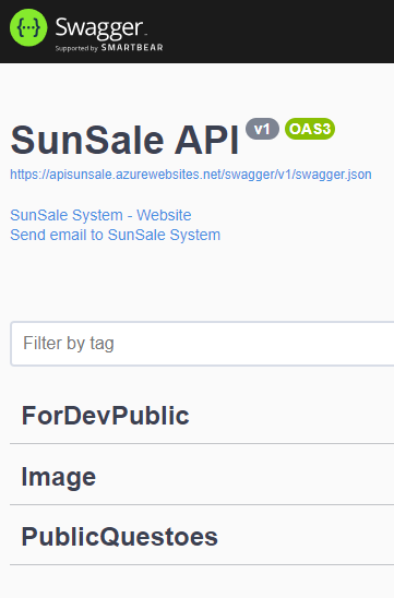 tela da api