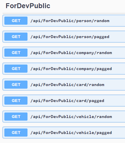 api for dev