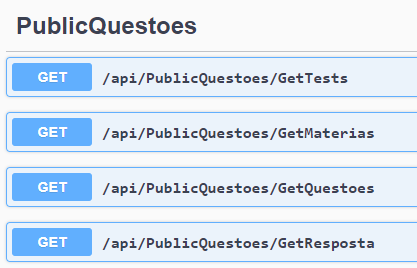 api com questoes