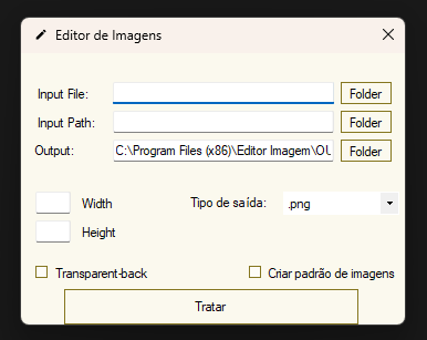 tela do editor de imagem